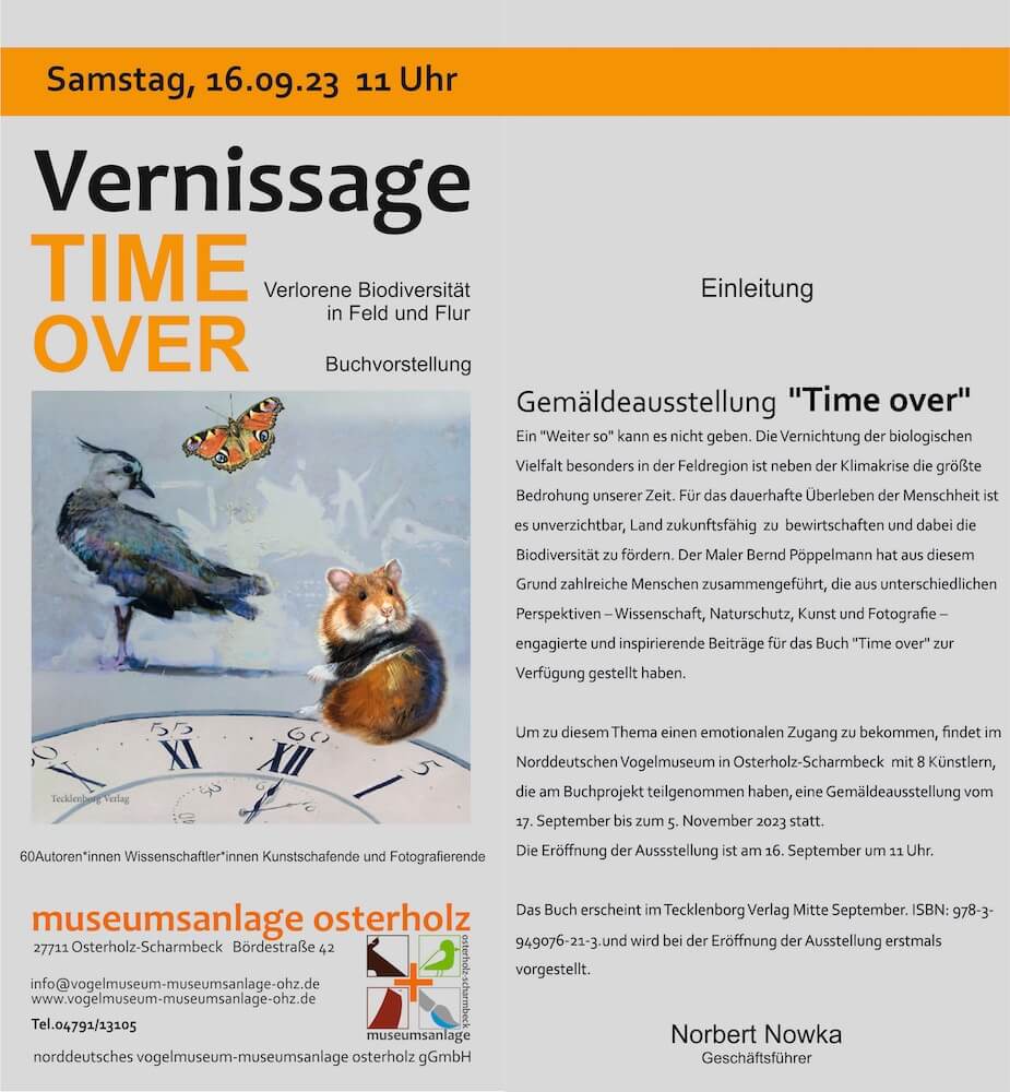 »Time Over« Verlorene Biodiversität in Feld und Flur